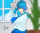 アニメ風！あなたのSNSアイコンを描きます あなたのイメージを高校生の手で イメージ4