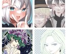 SNS等のヘッダー イラスト アイコン描きます 様々なテイスト！可愛いからカッコイイまで！ イメージ1