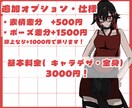 キャラデザ込！人外OK！全身立ち絵を制作します ゲーム、TRPGなど、個性溢れる立ち絵をお描きします。 イメージ2
