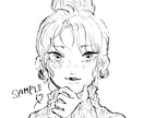 最短1日納品◎鉛筆でお好みの女の子イラスト描きます エモい！可愛い！SNSアイコンにいかがですか？修正無制限◎ イメージ2
