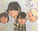 温かみのある手書き色紙似顔絵イラスト描きます お祝い事や記念日、プレゼントに似顔絵を イメージ6