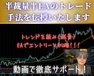 半裁量半EAのトレード手法を伝授いたします トレンドを読みEAをセットする自動売買トレードツールです イメージ1