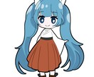 オリジナルミニキャラ制作をします ご自身のwebサイトでの使用可能 イメージ2