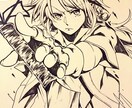 漫画風白黒イラスト作成致します 力強くメリハリのついたイラストをお求めの方は是非！ イメージ1