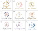 女性向け・大人可愛いセミオーダーロゴ作ります エレガント・綺麗／美容サロン・ネイル・エステ ご開業される方 イメージ9