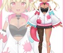 VTuber用Live2Dイラストを制作します キャラデザや三面図、表情差分も承ります！ イメージ8