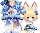 Vtuber立ち絵＋SDセット作成します 立ち絵デザインからグッズに使用出来るSDイラストを描きます イメージ2