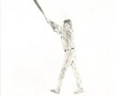 野球(スポーツ全般)のイラストや似顔絵を描きます 色鉛筆で描いた手書きのイラストなど イメージ10