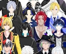 先着1万円引！イケメン男性Vtuber制作承ります 先着一万円引！SDキャラ・ロゴ・配信画面・キービジュ・三面図 イメージ4