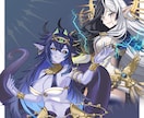 IRIAM・TRPG・動画・ゲーム用立ち絵描きます 表情差分2種おまけあり！かわいいキャラが得意です！ イメージ7