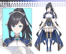 Vtuber用、高品質Live2dモデルを承ります ラフ案3案、修正無制限！ゲーム会社在籍イラストレーター担当！ イメージ8