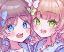可愛い♪女の子のアイコンを描きます Vtuber/オリキャラも♡かわいい女の子のアイコン イメージ1