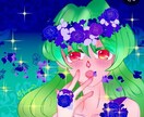 デジタルイラストでアイコン作成致します 目ヂカラ強め！リクエストのバストアップのアイコン描きます! イメージ4
