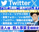 法人様・個人事業主様限定！Ｘを１週間～運用します １日３ツイート／フォロー,いいね／返信等Twitter代行！ イメージ1