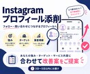 インスタのプロフィール添削します 集客・魅力度アップにつながるプロフィールに改善します イメージ1