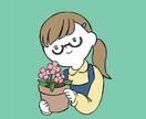 アイコン風の似顔絵イラストを制作します あなたの「好き」を押し出すアイコン風似顔絵 イメージ5