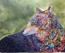 人物は描けませんがいろんな色で動物や花を描きます アクリル絵の具を使って色で表現します イメージ6