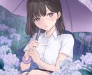 透明感のあるイラスト描きます 商用OK！季節のイラスト、グッズ化、配信活動用に イメージ5
