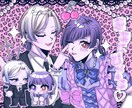 少女漫画風夢絵　創作絵　描きます 90年代アニメ風の夢絵、少女漫画の表紙風の夢絵など イメージ5