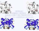 可愛い！威嚇SDイラストお描きします 2キャラ＋差分付き！可愛く威嚇します！ イメージ2