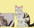 大切なペットのお写真をイラストにします シンプルで可愛らしいイラストに仕上げます！ イメージ4