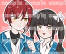 おまかせ　素敵なお二人の詰め込み夢絵を描きます 構図お任せ！厚塗りでやわらかな雰囲気のイラスト作成 イメージ4