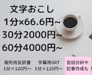 1500円～　動画・音声の文字おこしを承ります ご要望には可能な限り対応いたします イメージ1
