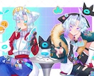 さまざまな場所でお使い頂けるイラストお描きます アイコン、1枚絵、サムネイルなど イメージ3
