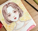 お友達、恋人へのメッセージカード作成を承ります 似顔絵や好きなキャラ入りの世界に1つだけのカード作成 イメージ2