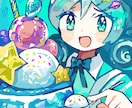 カラフルPOPで可愛いイラスト描きます 可愛い女の子や食べ物イラストが得意です！ イメージ2