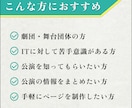 舞台公演の特設ページ（LP）を作成します テンプレートで、お手頃価格・短納期！ イメージ2