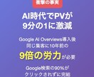 AI時代のEC生き残り診断レポート提出します AI時代でPVが9分の1に激減！Webサイト生き残り現状分析 イメージ2