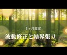 1ヶ月設定　波動調整と結界張ます エネルギーワークしてる間感じとったことを手短にお伝え致します イメージ1