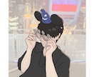 思い出の写真をイラストにします カップルのお写真やお友達とのお写真をオシャレに残しませんか? イメージ5