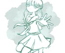 全身イラストを描きます ポップでゆるく淡いイラストを描きます！ イメージ2