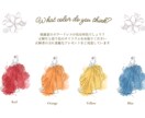 結婚式✨️ドレス色当てクイズの案内用紙を作成します 文字・色変更可能です！クラフト紙へ印刷し郵送します☆ イメージ2
