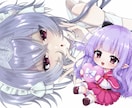 透明感×キラキラ♡可愛いイラストお描きします ♡量産・地雷系♡透明感たっぷりのかわいいイラスト描きます♡ イメージ1