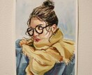 似顔絵かけます あなた用の鉛筆、白黒、水彩絵をかけます。 イメージ3