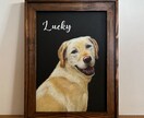 チョークアートで愛犬の似顔絵描きます ★手描きで一枚一枚丁寧に仕上げます★ イメージ1