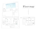 高級感あるミニマル【間取り図イラスト】作成します 民泊・高級ヴィラ・デザイナーズ物件｜モノクロ細線で魅せる図面 イメージ1