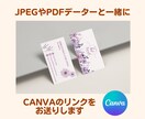ご自身でカンタンに編集できる名刺を作成します 後から名前や役職を編集できる便利なCANVAのリンク付き！ イメージ5