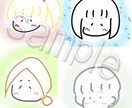 SNS用のやさしい似顔絵アイコンを制作します 見るたびにほっこりSNS用のかわいい似顔絵アイコンを描きます イメージ1