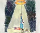 面白味のあるデジタル一枚絵を描きます 人物、物、イメージ画を問わず独特な雰囲気のイラスト描きます イメージ6