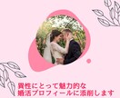 真剣に婚活したい人専用！プロフィール添削します 婚活で好印象を与えるプロフィールに！婚活ライターが書きます イメージ1