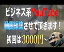 ビジネス系YouTube動画を編集致します 初回は1本3000円〜、サムネイルも制作可能です。 イメージ1