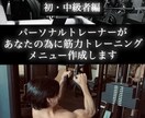 プロが設計！ライフスタイルに合わせた筋トレ作成ます 初、中級者様の筋トレトレーニングメニュー作成 イメージ1