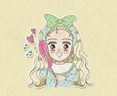 3名限定価格★90年代少女漫画風アイコン描きます あの日夢中になった物語のヒロインに。キラキラした瞳を描きます イメージ4
