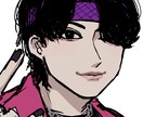 お写真をカッコいい絵柄にして似顔絵制作いたします SNS等のアイコンなどのご使用OKです。 イメージ1