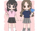 ポップで可愛いデフォルメアイコン描きます むちっとしたフォルムが可愛いデフォルメイラストです。 イメージ3