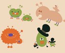 ぶさかわ？ほんわか個性のある、ゆるキャラ作ります うま！とはならないけれど、どこか印象に残る、そんなイラスト イメージ3